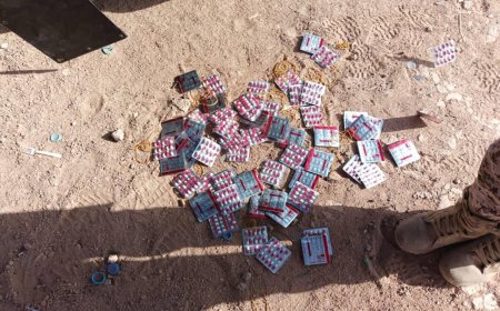 كتيبة حماية وأمن منفذ الوديعة تُحبط تهريب كمية من الحبوب المخدّرة داخل باص نقل جماعي