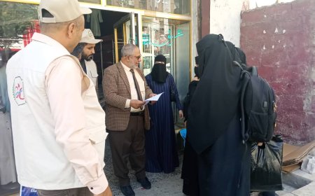 تدشين الحصر في مسح النوايا والحلول الدائمة لمخيمات النزوح بمحافظة تعز