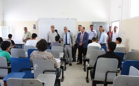 الوكيل باسليم يتفقد سير العملية الأكاديمية بجامعة أبين ويشيد بمستوى التجهيزات