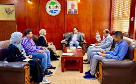 الوزير السقطري يبحث مع منظمة "يمن أيد" تدخلاتها في القطاع الزراعي