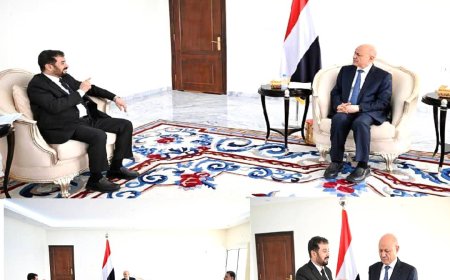 خلال لقائه بالقاضي السقاف.. الرئيس العليمي يؤكد المضي في تعزيز آليات الرقابة والمحاسبة ومكافحة الفساد