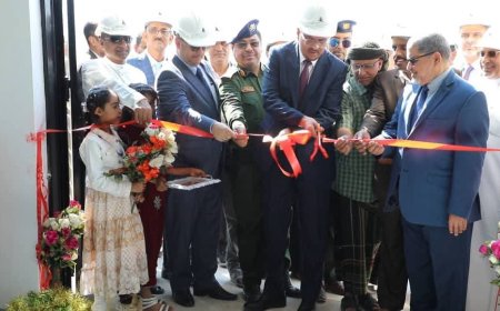 الأمين العام للمجلس المحلي بحضرموت يدشن محطة الطاقة الشمسية العملاقة للشركة العربية اليمنية للأسمنت بقدرة 13.75 ميجاواط