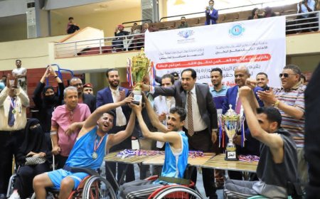 البكري يشهد تتويج منتخب صنعاء "رجال وسيدات" بلقب البطولة الوطنية الأولى لكرة السلة للكراسي المتحركة