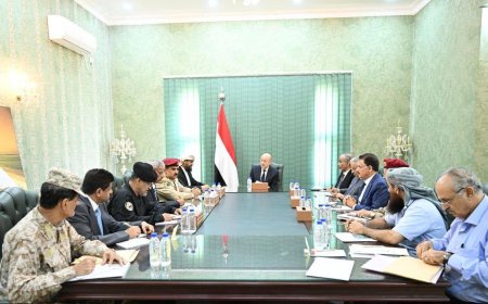 رئيس مجلس القيادة : يرأس اجتماعا للجنة الأمنية العليا