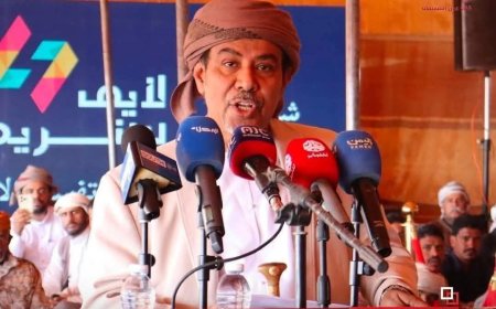 عضو مجلس القيادة الرئاسي البحسني يهنئ الشيخ خالد الكثيري برئاسة حلف قبائل حضرموت