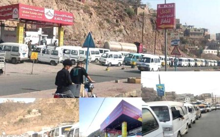 محطات الوقود بـ«تعز» تُبلغ السائقين بعجز تمويني أثَّر على حصة غاز السيارات وكبار المستهلكين