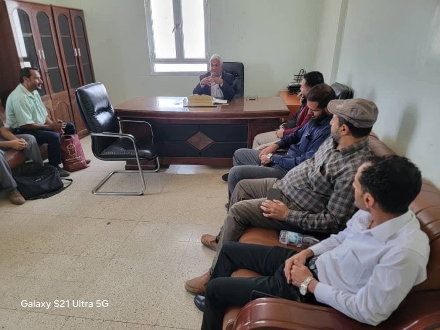 رئيس النيابة العامة في لحج يعقد اجتماعاً بأعضاء نيابة تبن الابتدائية