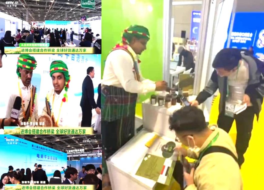 العسل اليمني يلفت الأنظار في معرض «شانغهاي» الدولي للاستيراد 