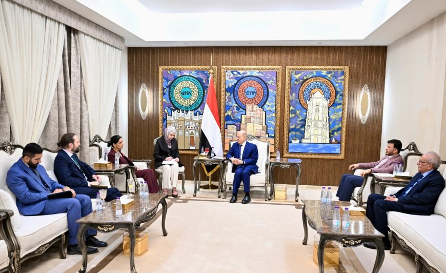 رئيس مجلس القيادة يستقبل سفيرة المملكة المتحدة في عاصمة  المملكة السعودية 