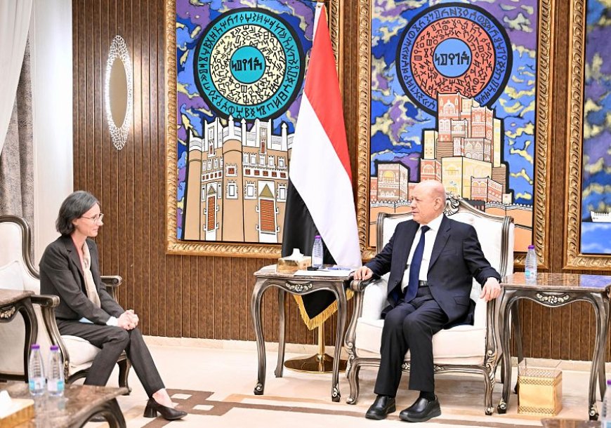 الرئيس العليمي يستقبل سفيرة الجمهورية الفرنسية