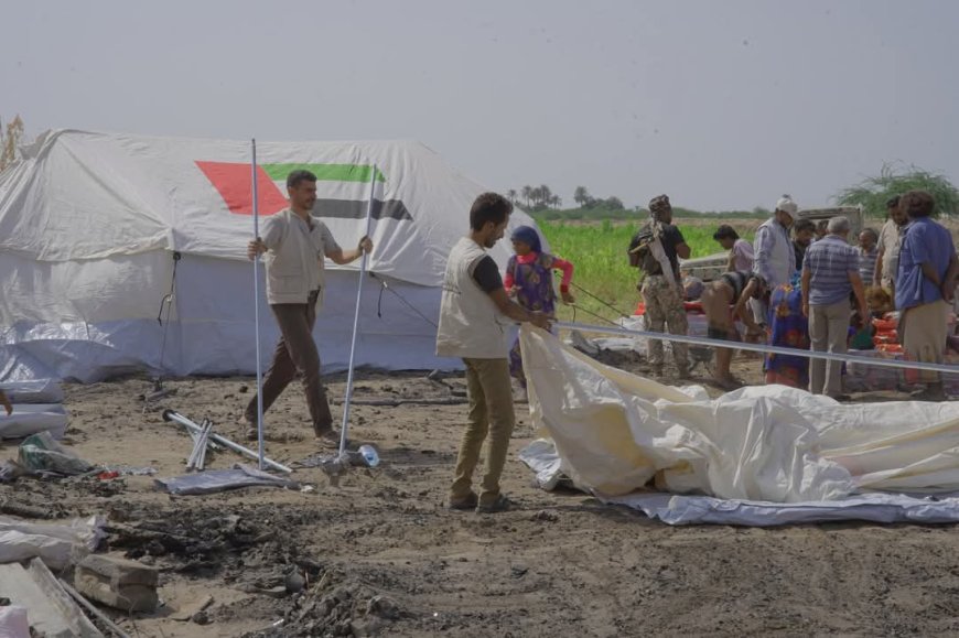 خلية الأعمال الإنسانية تقدم دعماً طارئاً لأسر متضررة من حريق في الخوخة.