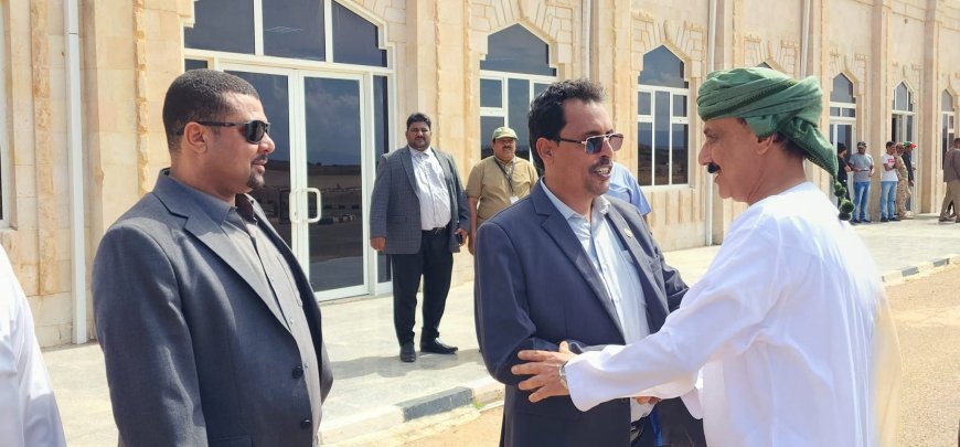 رئيس انتقالي سقطرى يستقبل قائد القوات الخاصة اللواء فضل باعش في مطار سقطرى الدولي