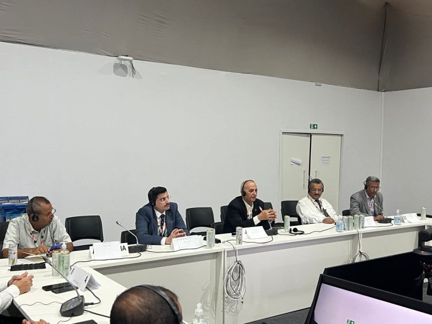 وزير المياه والبيئة يلتقي الوفد اليمني والمفاوضين وممثلي المنظمات المشاركين في (COP30) 