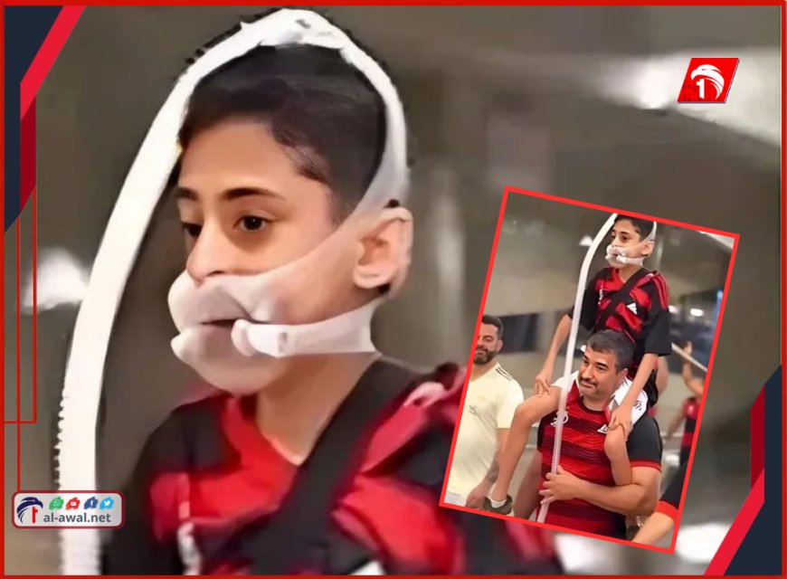 أب يحمل العالم على كتفيه…مشهد إنساني يشعل مواقع التواصل 