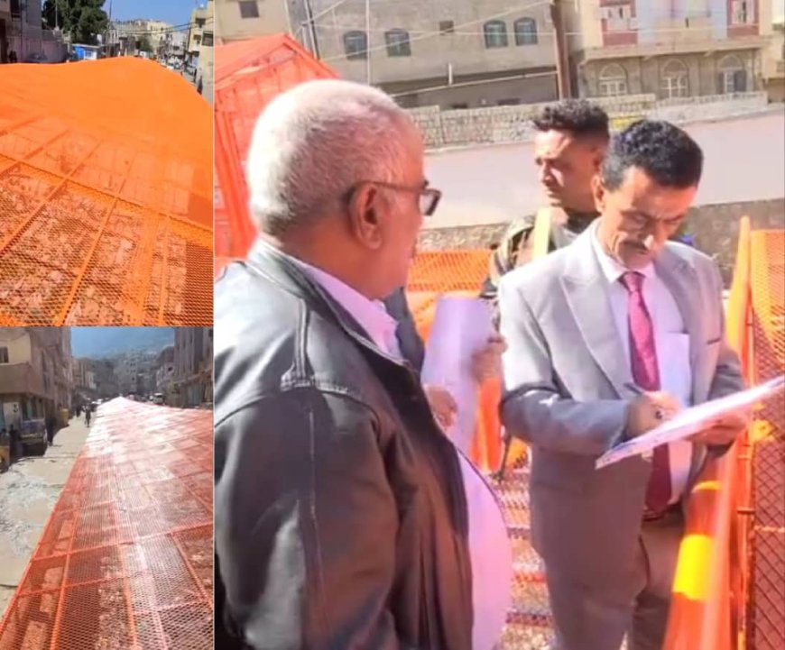 مدير عام «القاهرة» بتعز يتسلم مشروع تشبيك سائلة وادي المدام بعد استكمال تنفيذه