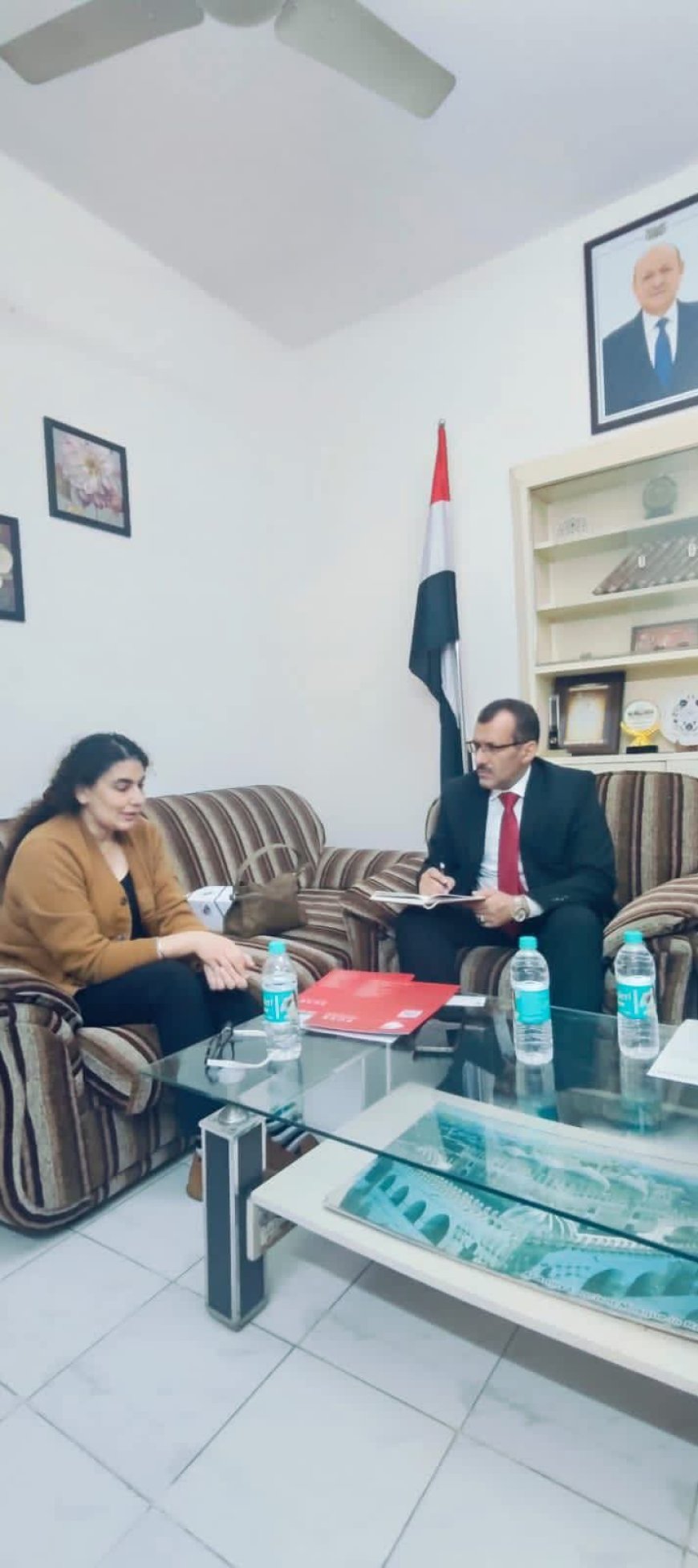 المستشار المخلافي يستقبل عميدة القبول الدولي في كلية PCTE جامعة IKG البنجاب