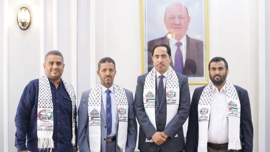 الوزير البكري يبحث مع جمعية الأقصى إطلاق حملة تبرعات لإغاثة غزة