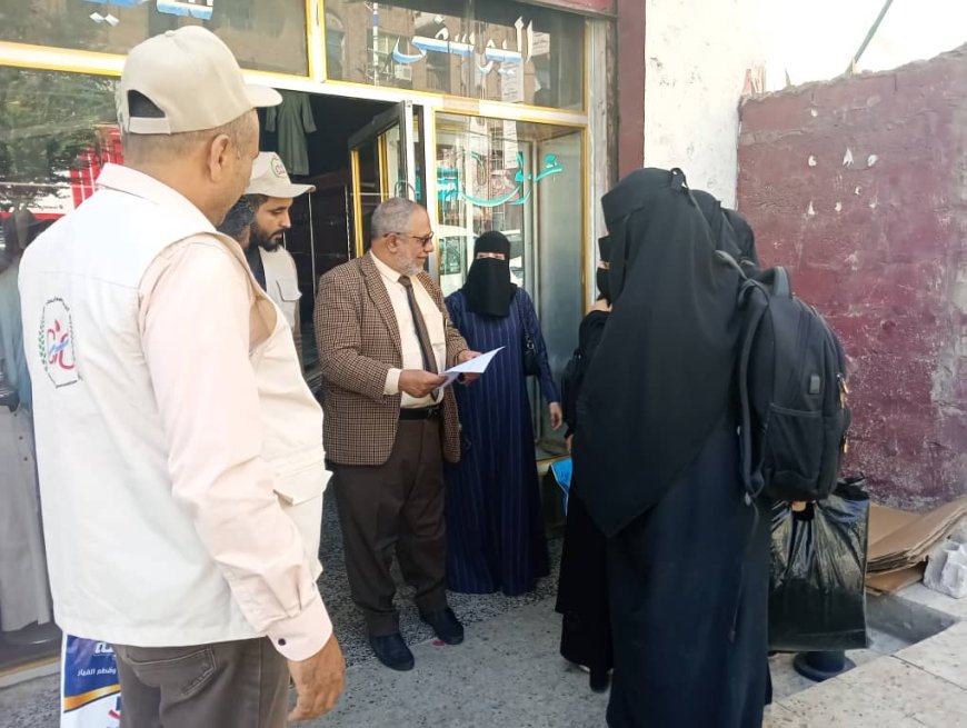 تدشين الحصر في مسح النوايا والحلول الدائمة لمخيمات النزوح بمحافظة تعز