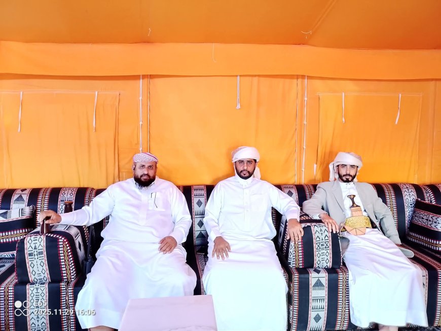 المهرة .. قائد قوات درع الوطن يستقبل الشيخ جميل السمح بلحاف المهري