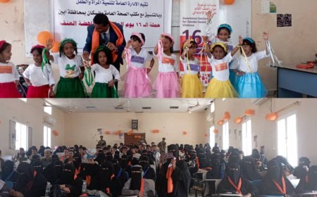 إدارة تنمية المرأة والطفل بمكتب الصحة أبين تدشّن فعاليات حملة الـ16 يوماً العالمية لمناهضة العنف ضد المرأة