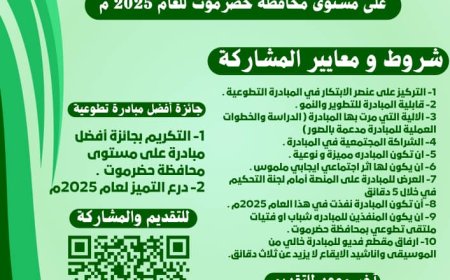 تزامن مع اليوم العالمي للتطوع إتحاد الملتقيات الشبابية بمحافظة حضرموت يطلق المسابقة السنوية