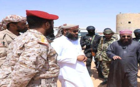 وجه قواته برفع الجاهزية القصوى!!.. قائد (درع الوطن) يصل حضرموت