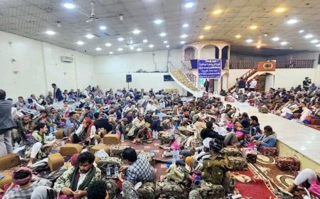 تعز.لقاء تشاوري لوجهاء مديريات التعزية وشرعب السلام والرونة لتعزيز الامن والاستقرار ووحدة الصف وتحرير ماتبقى من المحافظة.