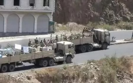 تعز.مليشيات الحوثي شرعت في شق طرق عسكرية جديدة خلف جبل المنعم وجبل الهان