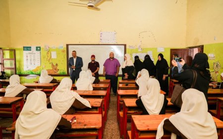 مبجر وبن جرادي يدشّنان اختبارات الفصل الأول في مدارس صيرة ويتفقدان مشروع مدرسة الطويلة