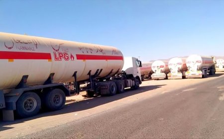 عودة مقطورات الغاز صوب عدن  بعد أسبوع من التوقف