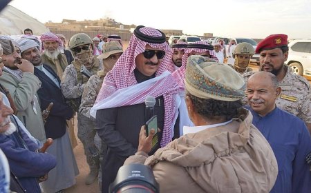 الوفد السعودي يلتقي مشايخ ووجهاء وأعيان وادي وصحراء حضرموت