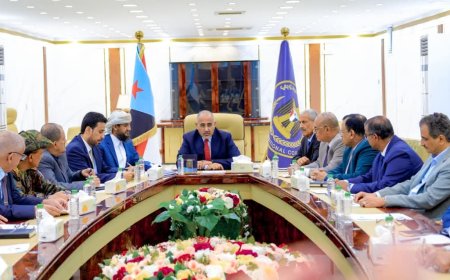 الزُبيدي يجتمع بالقيادة التنفيذية العليا لمناقشة الأوضاع في كل من حضرموت والمهرة .. تفاصيل