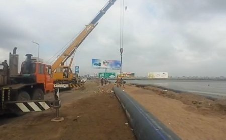 بدء المرحلة الثانية من مشروع إعادة تأهيل أجزاء من خط الضخ الرئيسي في الخط البحري