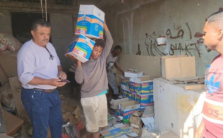 ضبط ( 4 ) أطنان من المواد منتهية الصلاحية في مديرية المنصورة بعدن