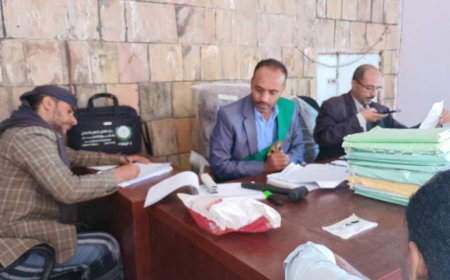 تعز.محكمة المواسط والمعافر الابتدائية بتعز تقضي بالإعدام قصاصًا في جريمة قتل عمد.