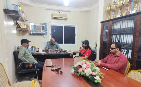 قيادات رياضة ذوي الإعاقة بساحل ووادي حضرموت تبحث مع مكتب الشباب والرياضة آفاق التعاون والدعم المشترك