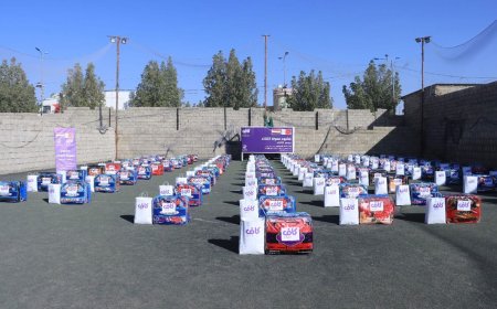 لمواجهة برد الشتاء.. توزيع مساعدات شتوية على 100 أسرة نازحة في مأرب