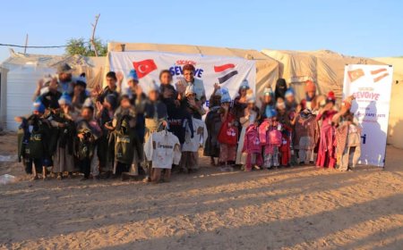 الوصول الإنساني توزّع كسوة شتوية لـ500 يتيم ويتيمة من أيتام مخيمات النزوح في مأرب..