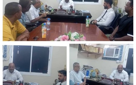 لقاء يناقش أوجه  التعاون المشترك في المساهمة لرعاية تنظيم بطولة الفقيد ابراهيم احمد  الحبشي للتايكواندو في نسختها السابعة