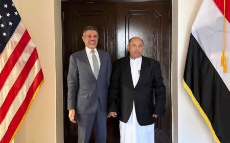محافظ حضرموت يستعرض مع السفير الأمريكي تطورات المشهد الوطني وسبل ترسيخ دعائم الأمن