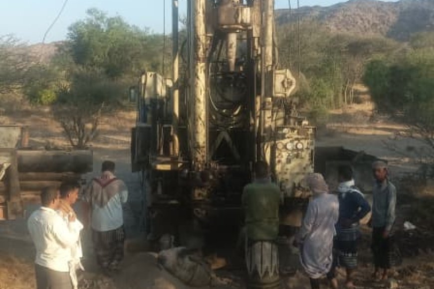 تدشين مشروع حفر بئر مياه قرية السلامية بلودر