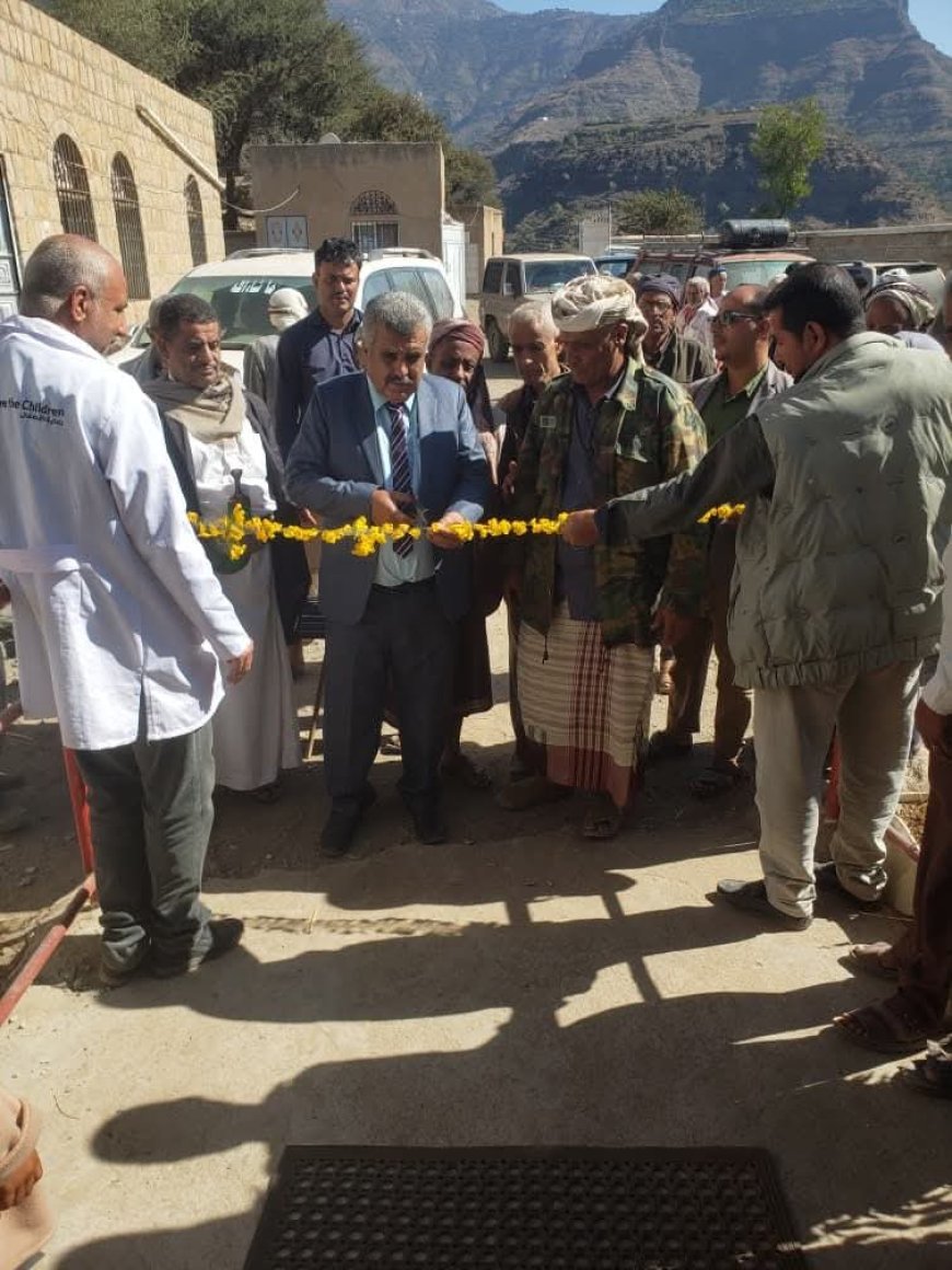 تعز – تدشين المخيم الطبي الثامن بمركز الأشروح قدس الطبي بمديرية المواسط