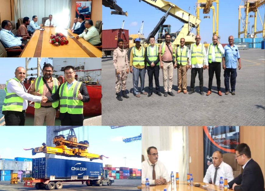 موانئ خليج عدن تبحث توسيع الشراكة التجارية مع الصين- بوابة العالم: نعمل لربط عدن بالموانئ الصينية بخدمات شحن تنافسية