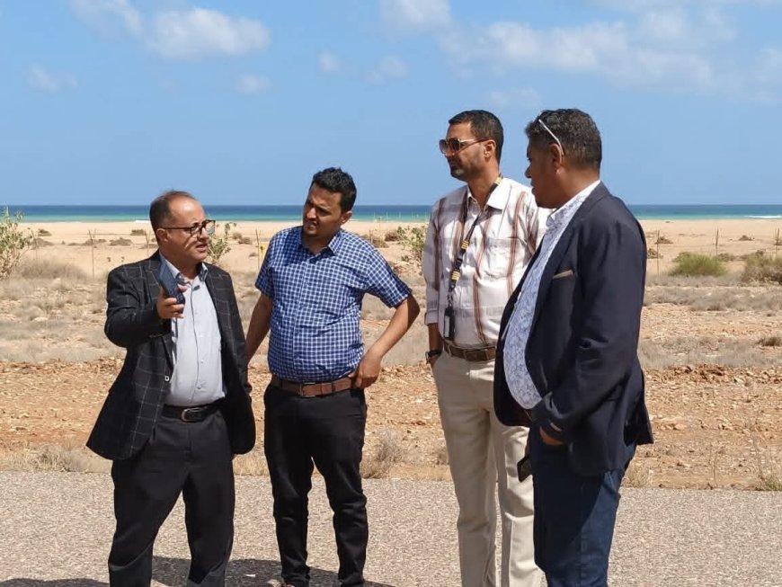 وكيل مساعد قطاع المطارات يختتم زيارته الميدانية التفقدية لمطار سقطرى الدولي