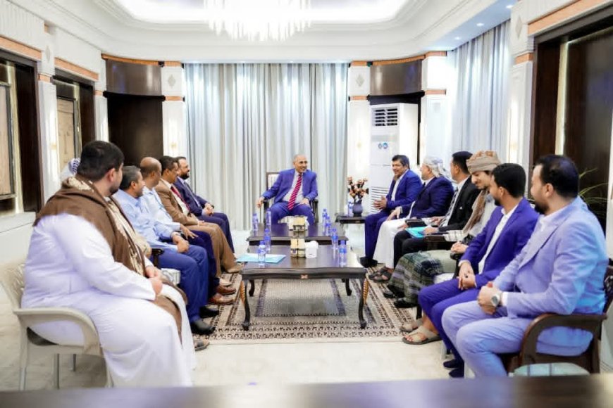 بعد الاحداث الاخيرة .. الزُبيدي يستقبل وفدًا من أبناء المهرة ..(  أبرز ما جاء في اللقاء)