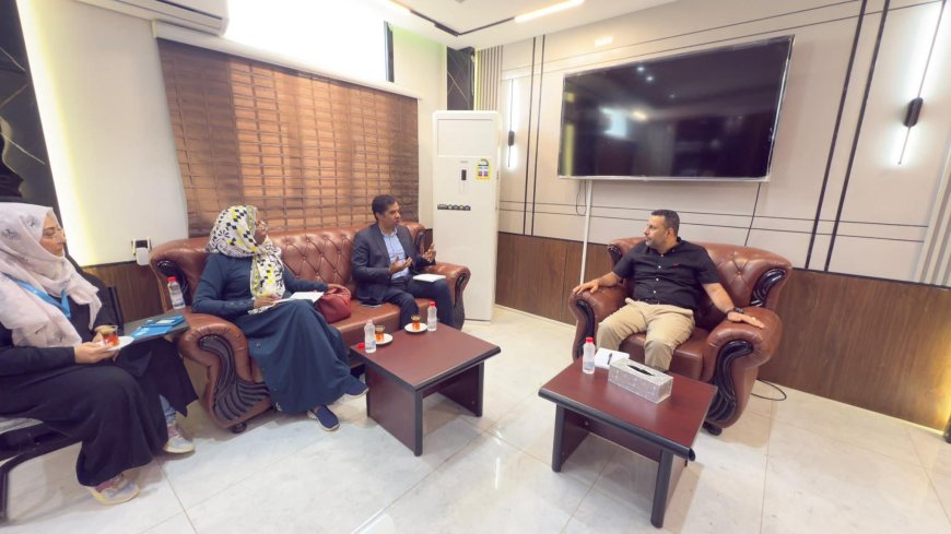 الدكتور الوليدي يناقش مع مدير مكتب اليونيسيف بعدن عدد من الموضوعات المتصلة بالشأن الصحي.