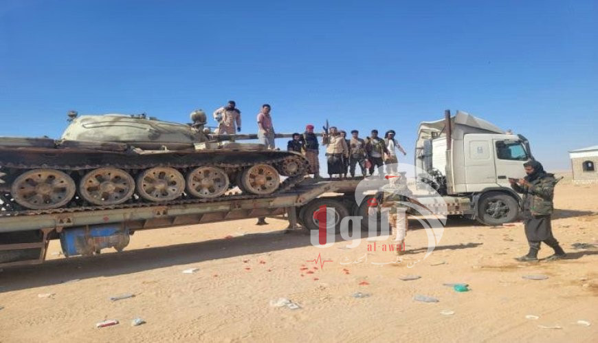 بالصورة قوات العمالقة تحبط تهريب (دبابة) (وألغام) من معسكر قرب الوديعة.. وقائد عسكري يكشف تفاصيل (تواطؤ)!