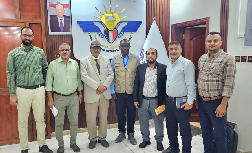 رئيس هيئة الطيران المدني يلتقي فريق مشروع دعم سُبل العيش من خلال دمج التكيف على التغيرات المناخية في المناطق الريفية