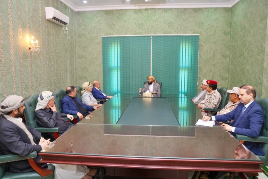 المحرّمي يناقش مع البركاني مستجدات الأوضاع  ويشدد على مواجهة الحوثيين والجماعات الإرهابية