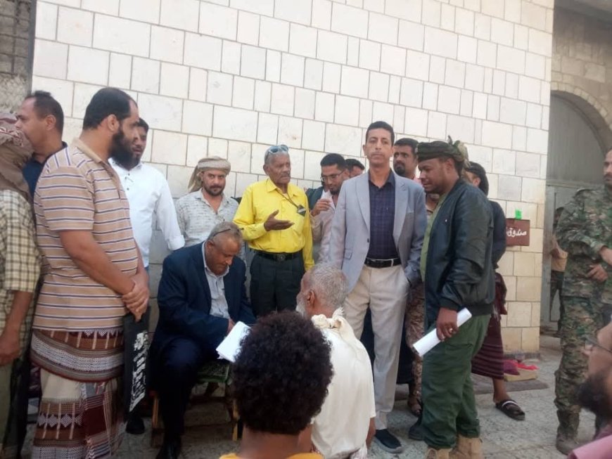 القائم بأعمال الاصلاحية المركزية محافظة أبين يتسقبل رئيس النيابة وعدداً من الوكلاء